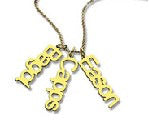 Vertical Name Necklace