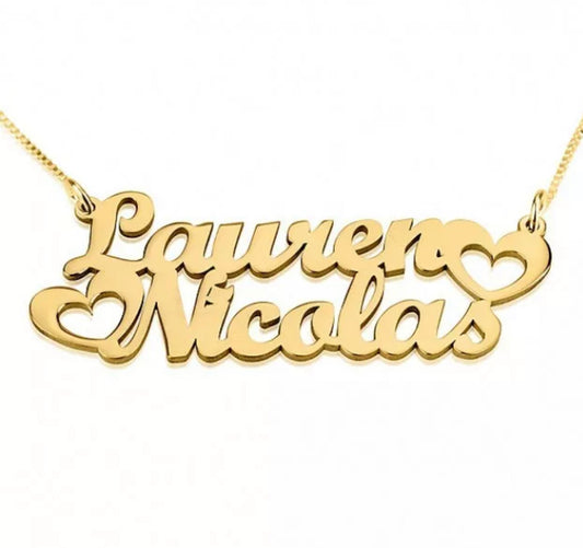 Lauren ❤️ Nicolas Personalized Necklace