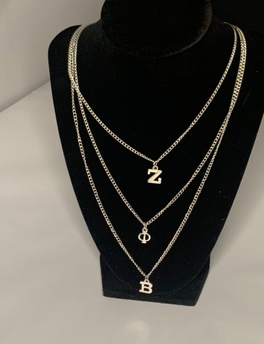 Triple Zeta Phi Beta Necklace