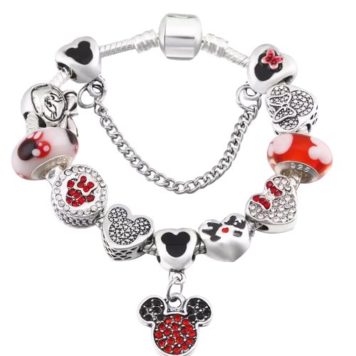 Mickey Mouse Bracelet and Earring Set