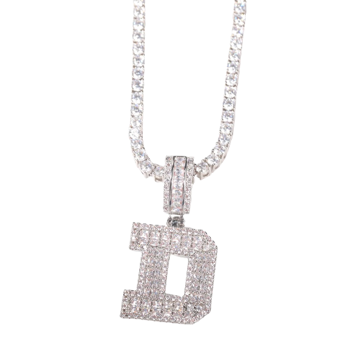 Varsity Letter Initial Necklace