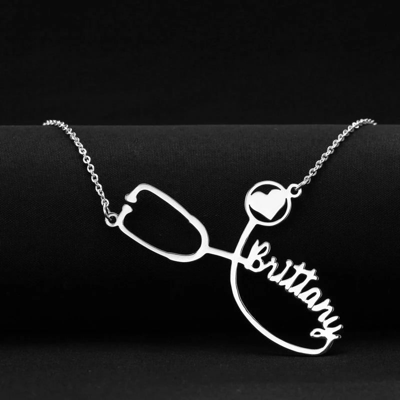 Stethoscope Personalized Necklace