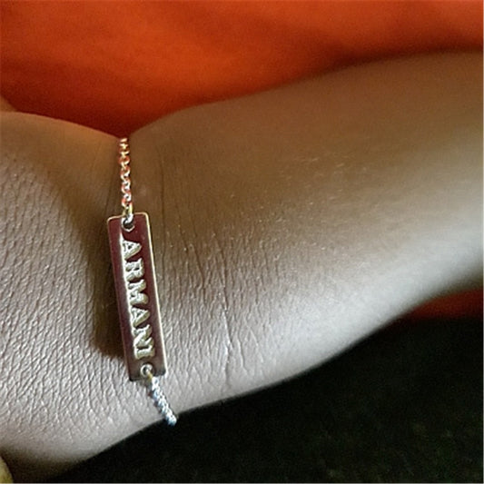 Armani Style Personalized Bracelet