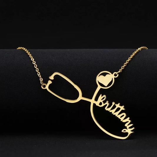 Stethoscope Personalized Necklace