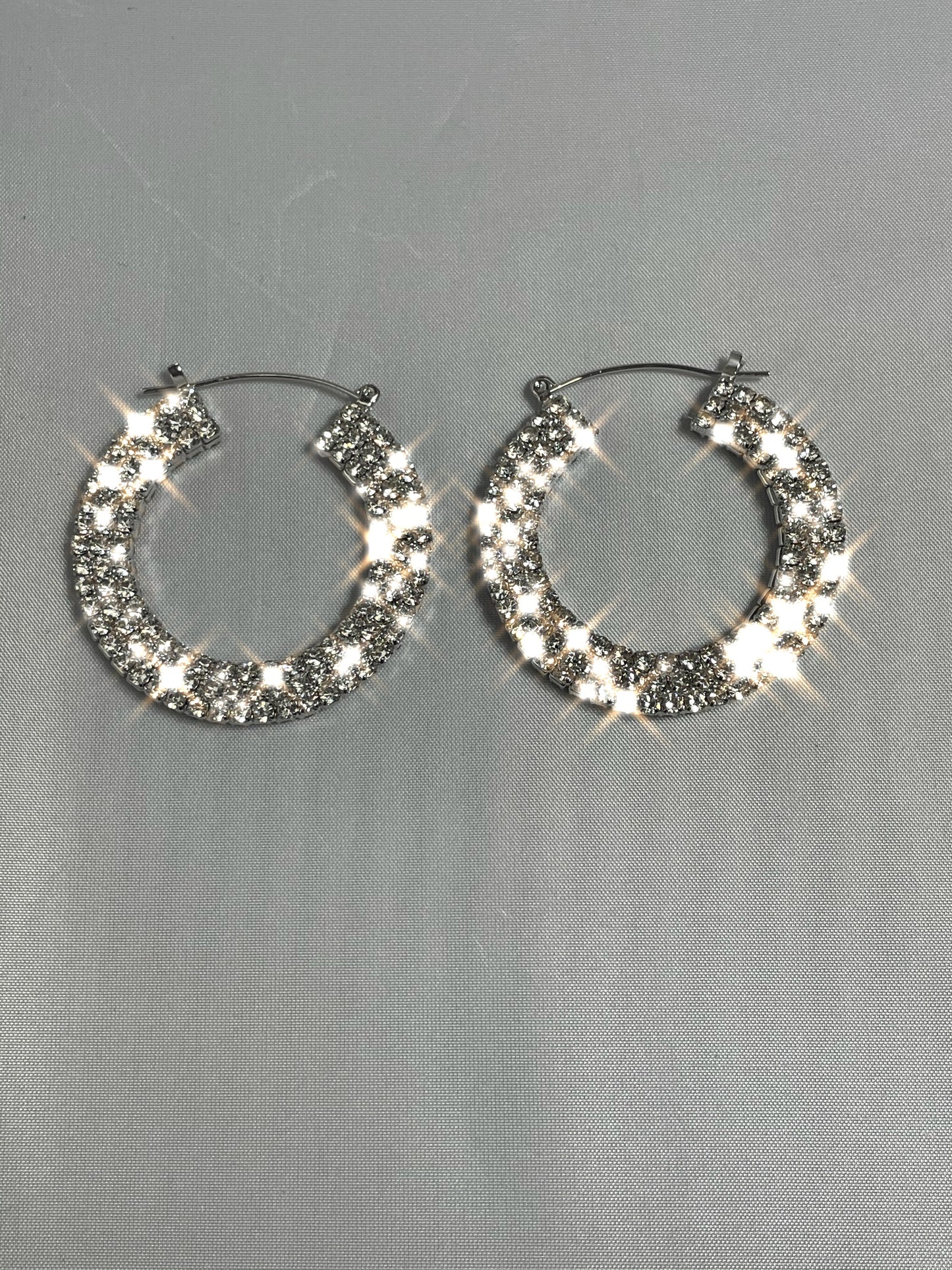 Diamond Circle Earrings